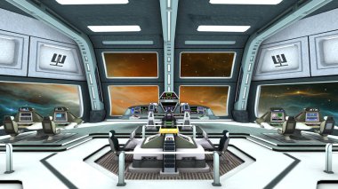 3d cg işleme bir uzay istasyonu