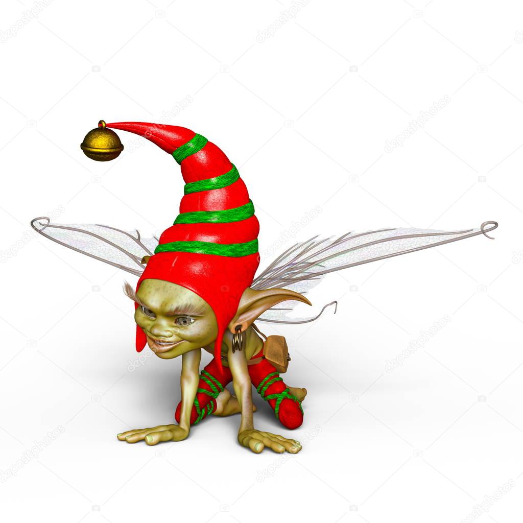 3D CG rendering of a elf