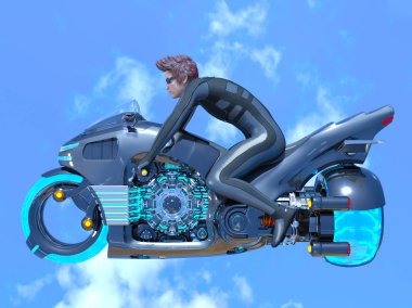 bir süper kahraman 3d cg render