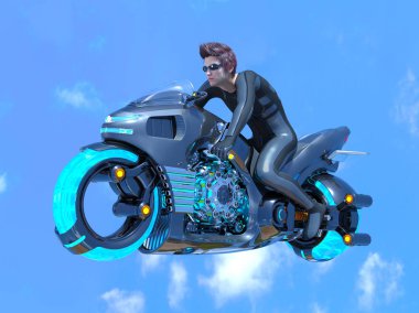 bir süper kahraman 3d cg render