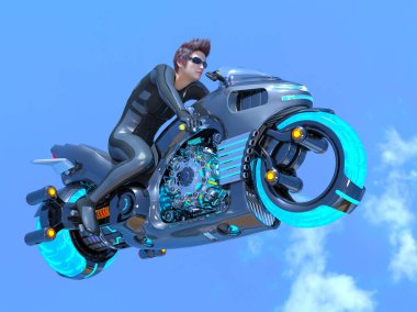 bir süper kahraman 3d cg render