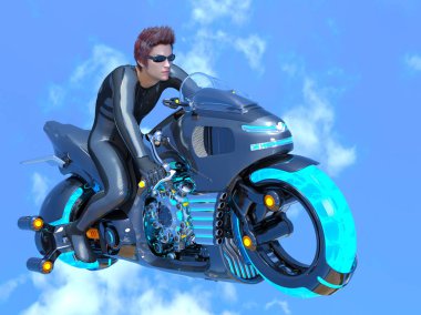 bir süper kahraman 3d cg render