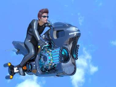 bir süper kahraman 3d cg render