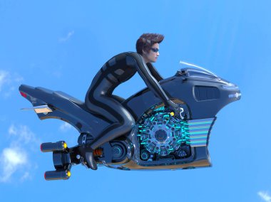 bir süper kahraman 3d cg render