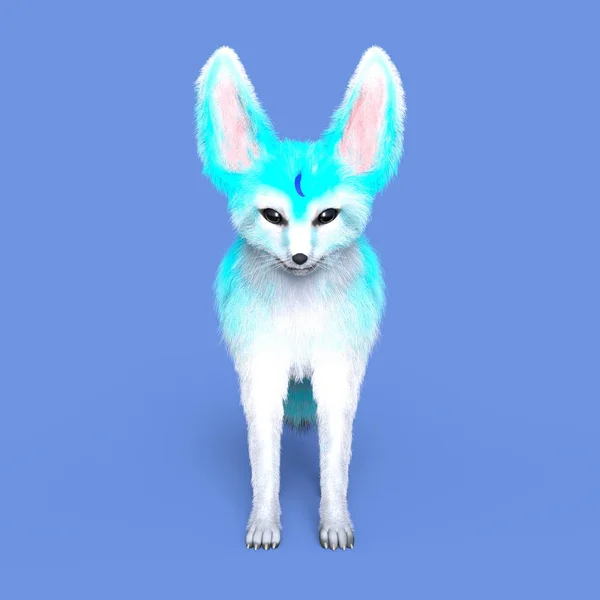 Renderowania 3D cg Fennec — Zdjęcie stockowe