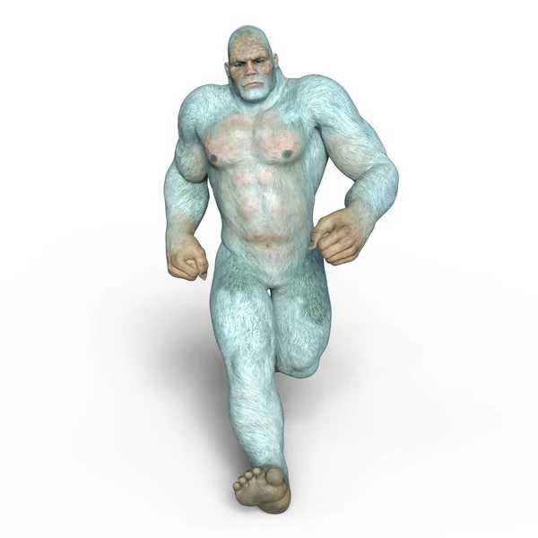 Renderowania 3D cg Yeti — Zdjęcie stockowe