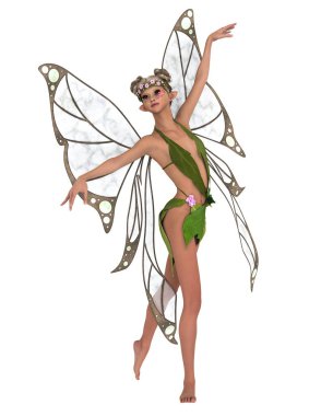 3D CG rendering of a fairy clipart