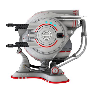 bir uzay gemisi 3d cg render