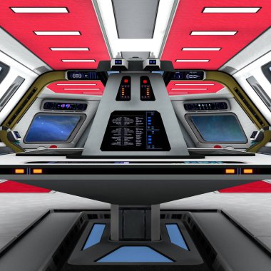 3d cg işleme bir uzay istasyonu