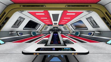 3d cg işleme bir uzay istasyonu