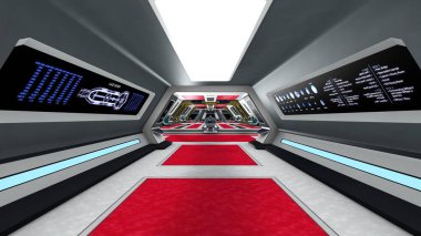 3d cg işleme bir uzay istasyonu