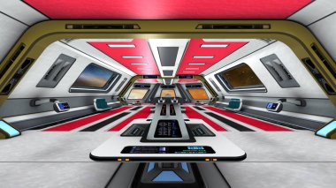 3d cg işleme bir uzay istasyonu