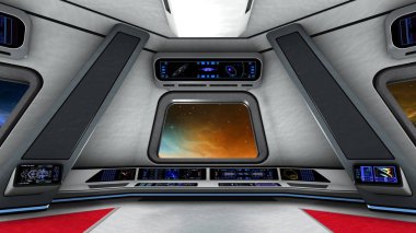 3d cg işleme bir uzay istasyonu