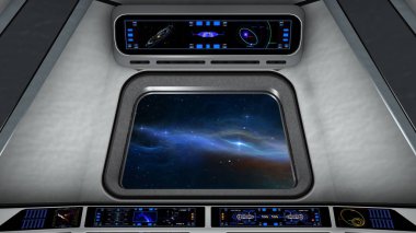 3d cg işleme bir uzay istasyonu