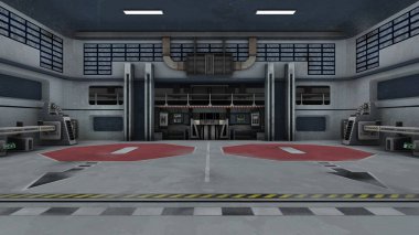 3d cg işleme bir uzay istasyonu