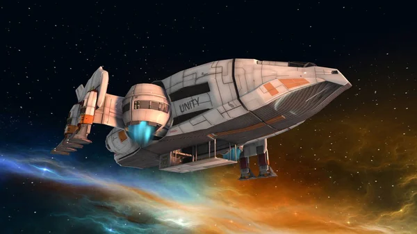 3D CG rendering of a space ship — Stock Photo, Image
