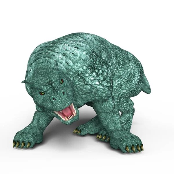 3D-s cg visszaadás-ból egy szörnyeteg — Stock Fotó