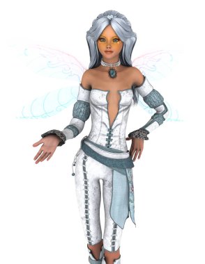 genç bir kadının 3d cg işleme