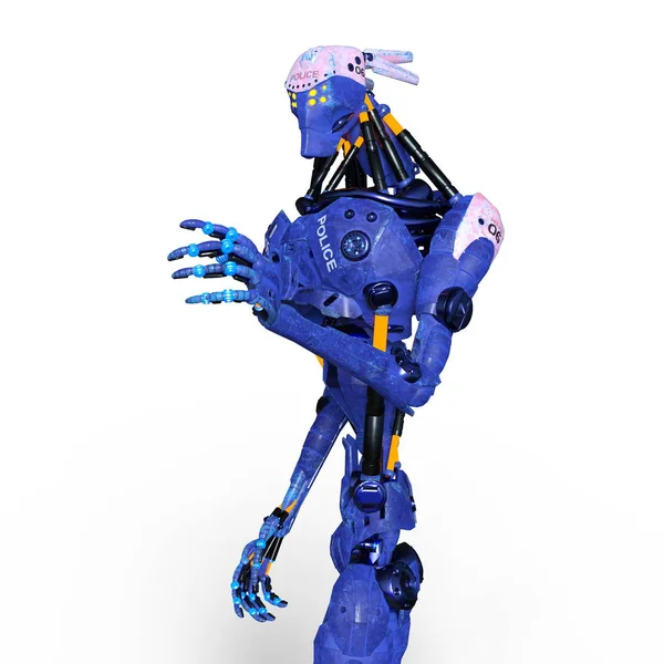 3D-s cg visszaadás-ból egy robot — Stock Fotó