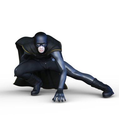 bir süper kahraman 3d cg render