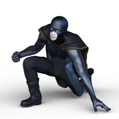 bir süper kahraman 3d cg render