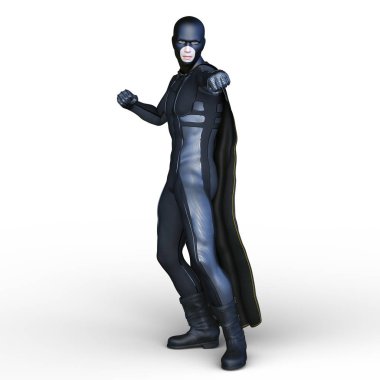 bir süper kahraman 3d cg render