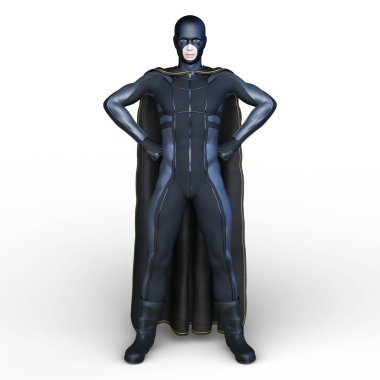 bir süper kahraman 3d cg render