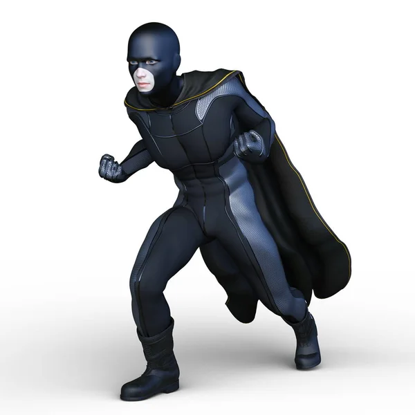 3D CG renderização de um super herói — Fotografia de Stock