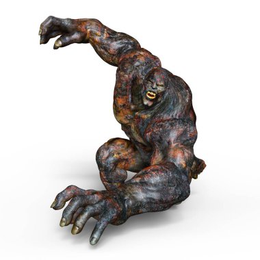 bir canavar 3d cg işleme