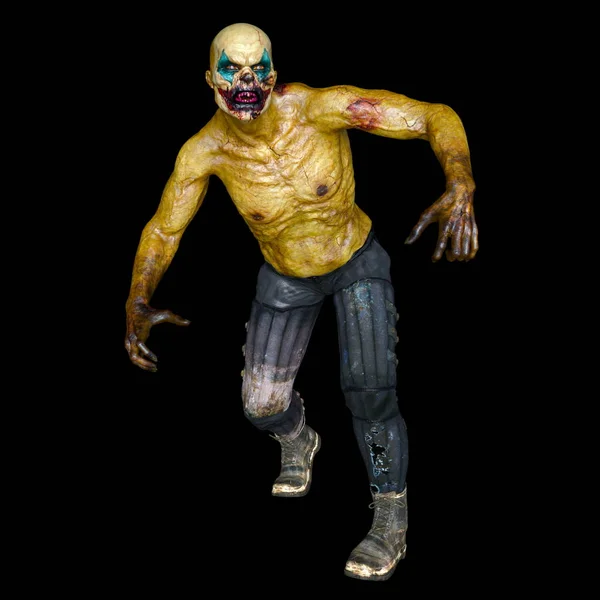 3D CG візуалізація клоуна макіяжу людини — стокове фото