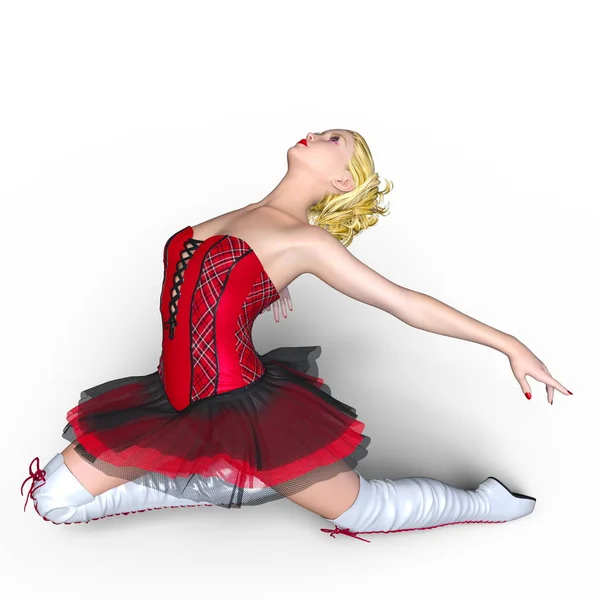 3D CG rendering of a ballet dancer — Stock Photo, Image