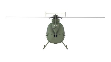bir helikopter 3d cg render