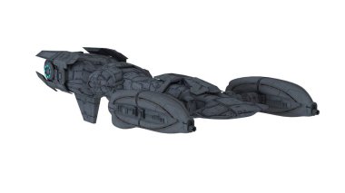bir uzay gemisi 3d cg render