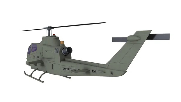 3D cg-rendering av en helikopter — Stockfoto