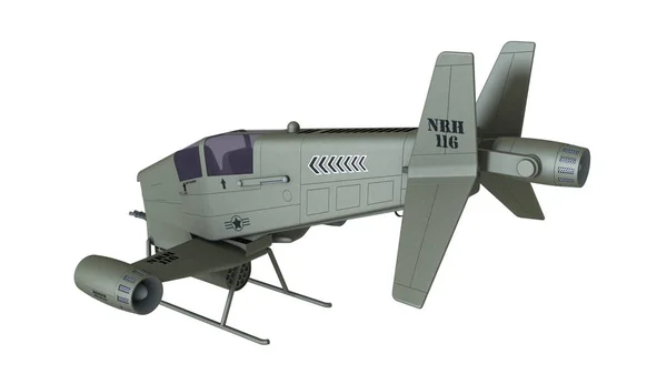 3D CG візуалізація літака-винищувача — стокове фото