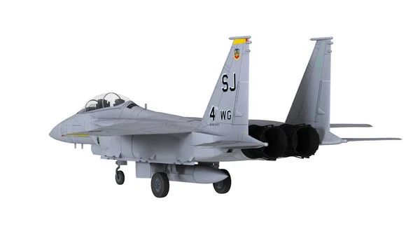 Representación 3D CG de un avión de combate — Foto de Stock