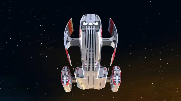 3D CG rendering of a space ship — Stock Photo, Image