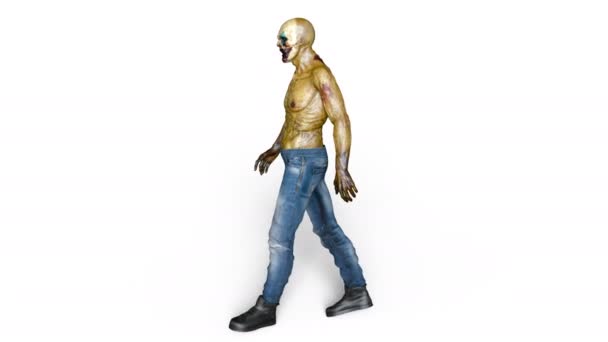3D rendu CG d'un maquilleur de clown 