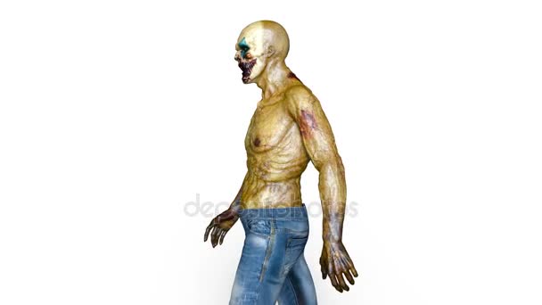 3D rendu CG d'un maquilleur de clown 