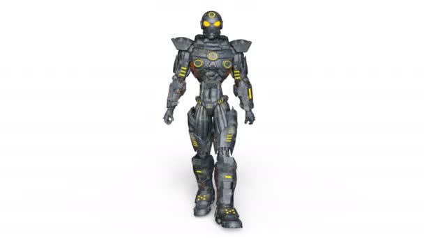 3D CG візуалізація робота — стокове відео