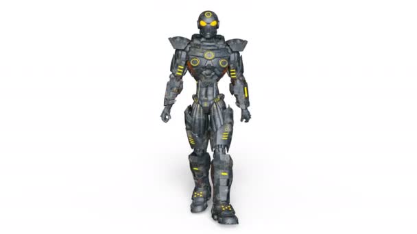 Renderowania 3D cg robota — Wideo stockowe