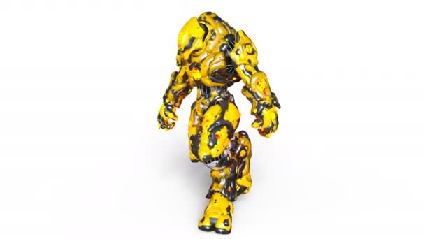3D rendu 3D d'un monstre mécanique 