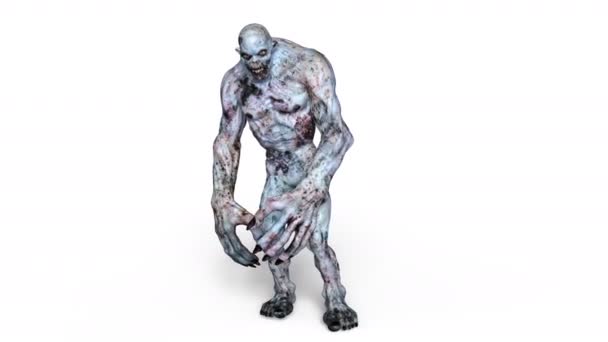 괴물의 3d cg 렌더링 — 비디오