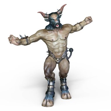 bir canavar 3d cg işleme