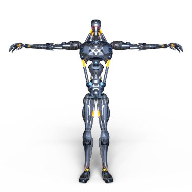 3d cg işleme bir robot