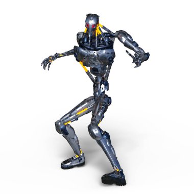 3d cg işleme bir robot