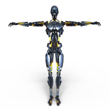 3d cg işleme bir robot