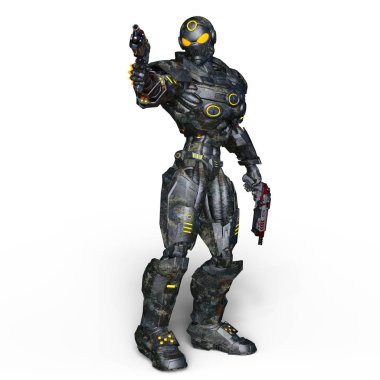 3d cg işleme bir robot