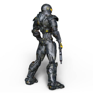 3d cg işleme bir robot