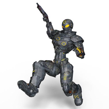 3d cg işleme bir robot